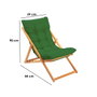 Hanah Home Silla de Jardín My006 Verde y Natural
